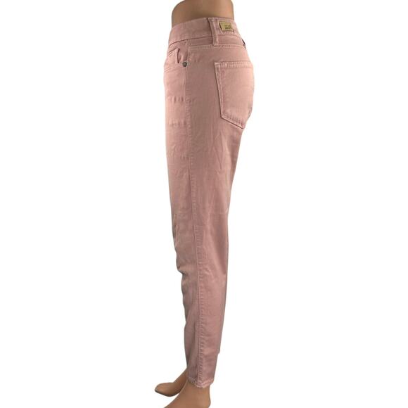 Paige Verdugo Ankle Women's Pink Skinny Leg Low Waist Trousers Pants Size 30 - Picture 2 of 5